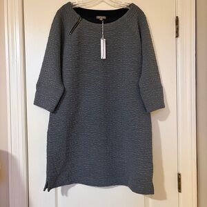 Lilla P. Gray Textured Dress